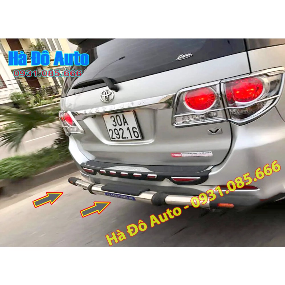 Cản Sau Fortuner Dạng Ống 2009 2010 2011 2012 2013 2014 2015 2016 - Cản Ống Sau Toyota Fortuner 2009/2016