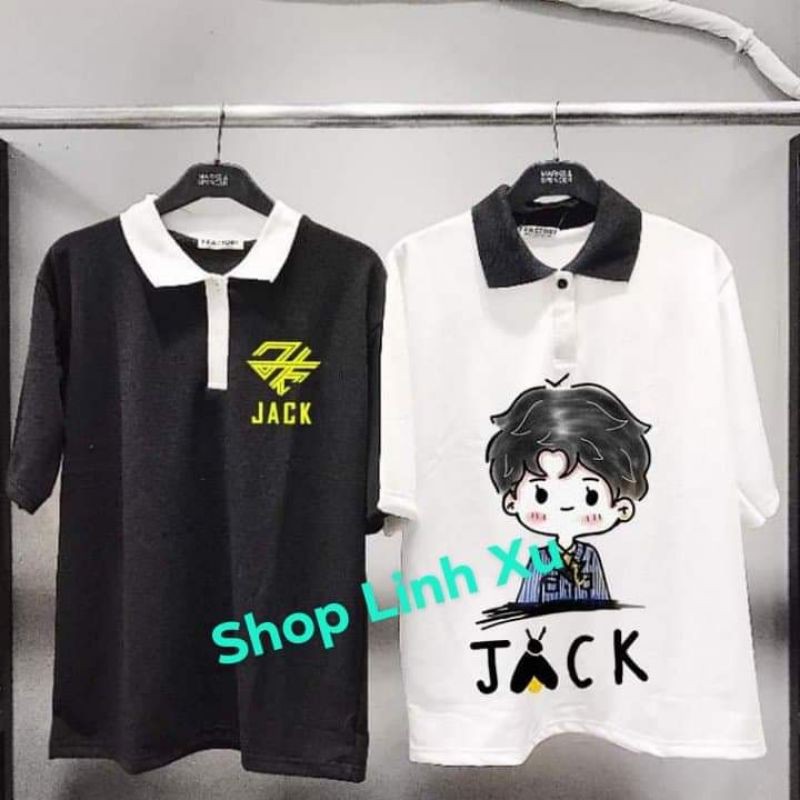 Áo Jack có cổ tay lỡ in hình theo yêu cầu