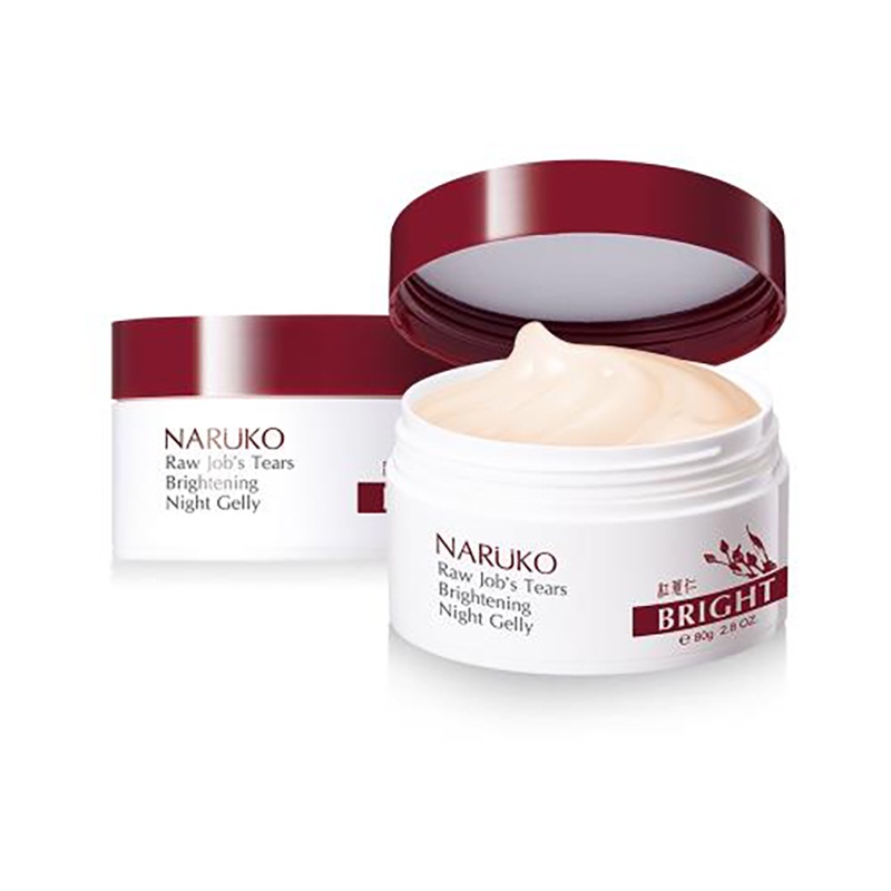 [TRẮNG DA] MẶT NẠ NGỦ NARUKO Ý DĨ MỚI SÁNG DA 80 gr-Raw Job’s Tears Brightening Night Gelly 80gr