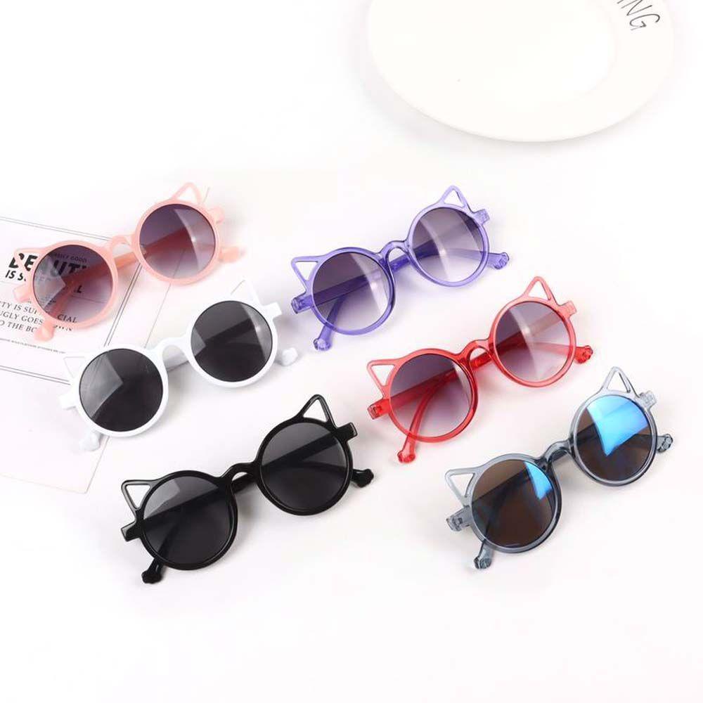 LILYES Kính Mát Gọng Tai Mèo Hoạt Hình Chống Tia UV Cho Bé