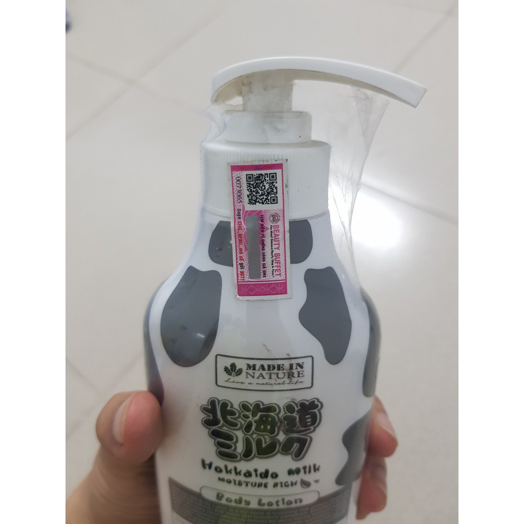 Kem dưỡng thể Hokkaido Milk 450ml dưỡng ẩm và mịn da Made in Nature - Body Lotion KDTMP450ML [HÌNH THẬT SHOP CHỤP]