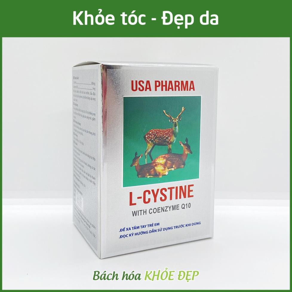 Viên uống L-Cystine with Coenzym Q10 giúp đẹp da, khỏe tóc - Hộp 60 viên | BigBuy360 - bigbuy360.vn