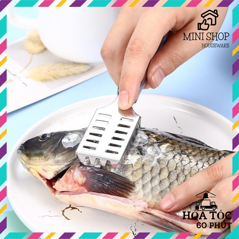 Dụng Cụ Đánh Vảy Cá - Cây Cạo Vảy Cá Bằng Inox Cao Cấp