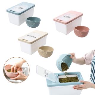 Hộp Nhựa Đựng 10kg Gạo/Trái Cây/Rau Củ Đa Năng Bằng Nhựa Dày Chống Động Vật Gây Hại Dùng Trong Nhà Bếp