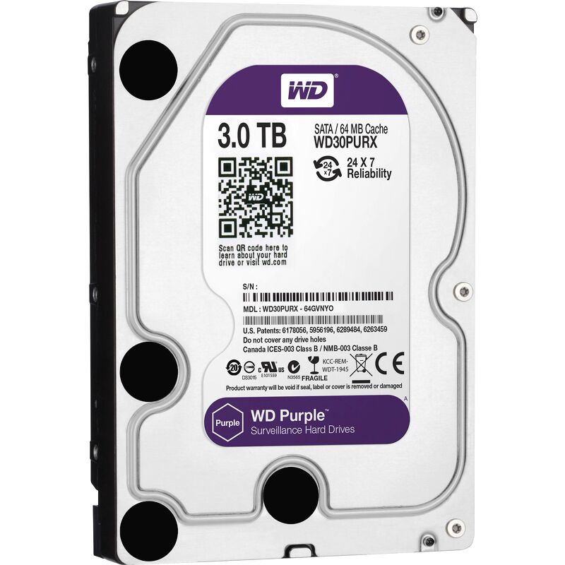 Ổ CỨNG HDD PC WD 500GB 1TB 2TB PURPLE Chuyên Camera. Mới 100%. VI TÍNH QUỐC DUY