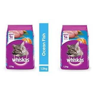 2 gói thức ăn mèo whiskas cá biển 1.2kg