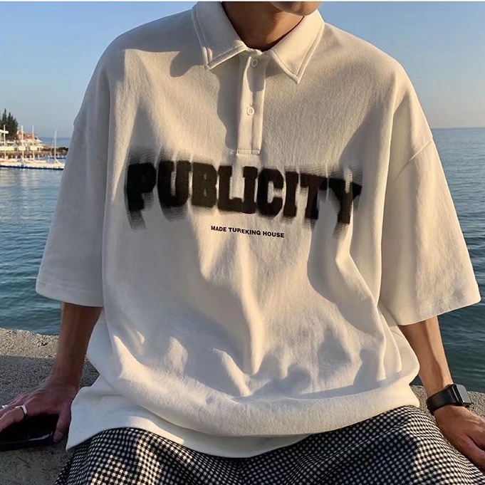 Áo polo Ngắn Tay In Hình Thời Trang Dành Cho Nam