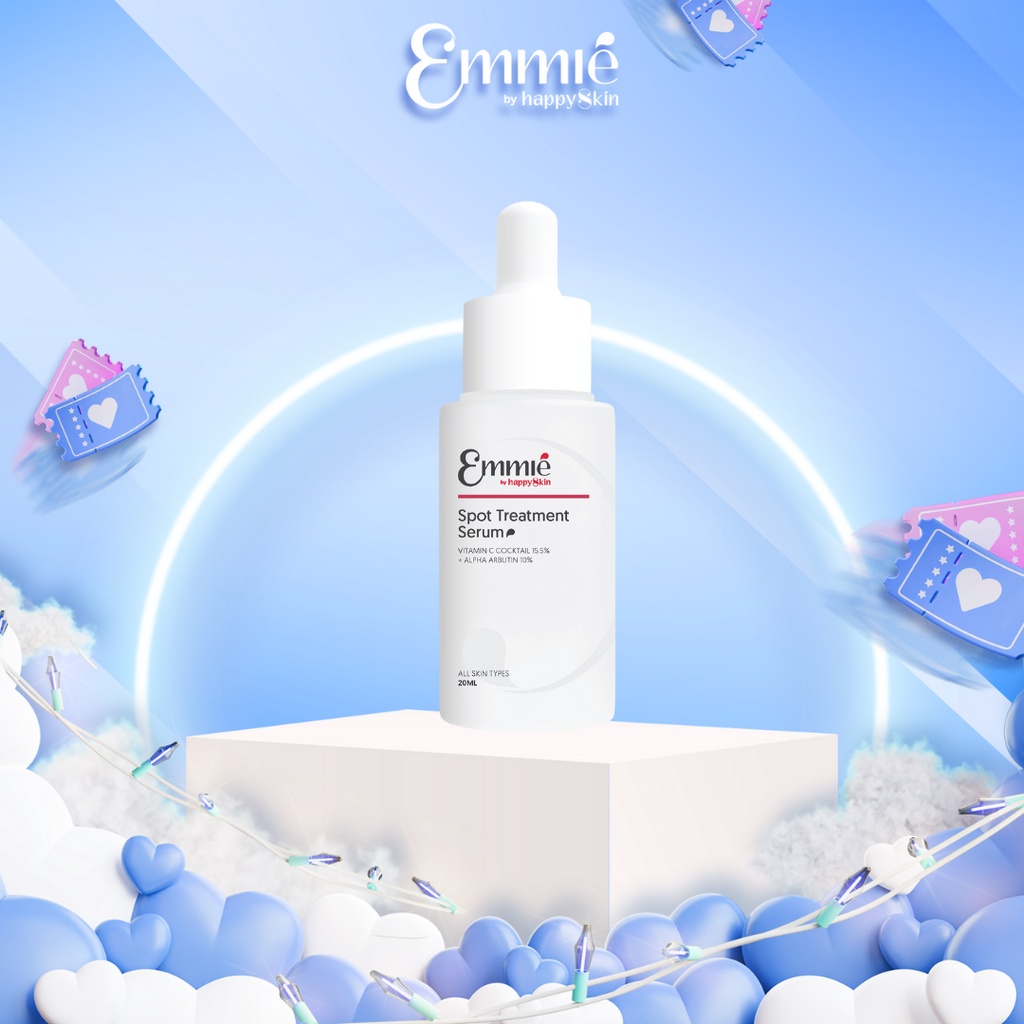 Tinh chất trắng sáng da mờ thâm Emmié Spot Treatment Serum 15,5 Vitamin C Cocktail 10% Arbutin Emmie