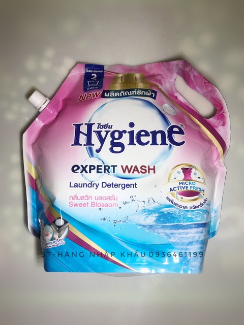 Túi Nước giặt xả quần áo đậm đặc hygiene Thái lan 1800ml