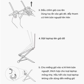 Đế máy tính xách tay Nexstand K2 - Giá đỡ máy tính xách tay di động - Chân đế Laptop, PC và MacBook