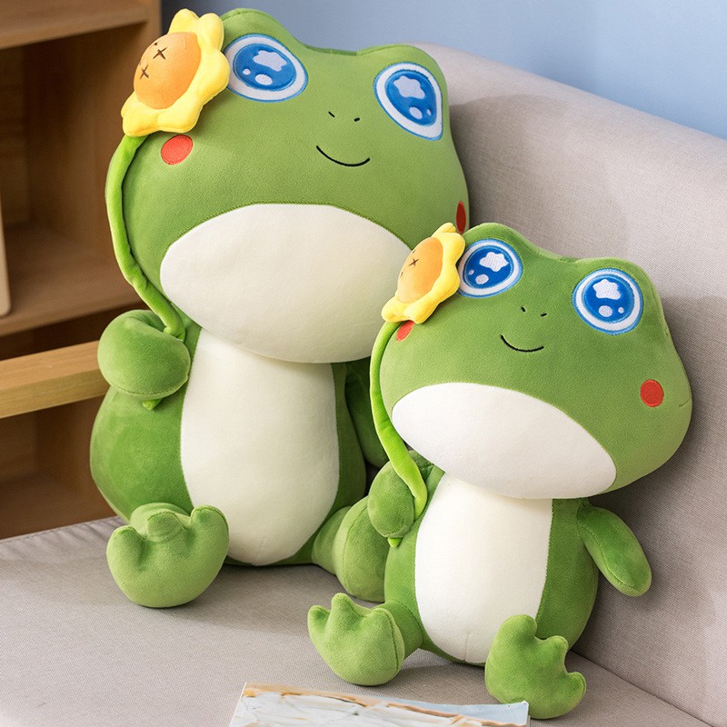 Ếch Nhồi Bông Mềm Mại Kích Thước 35cm/45cm