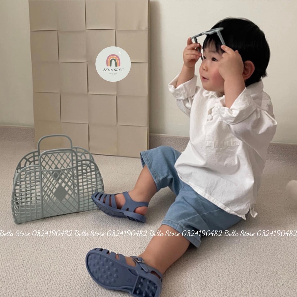Giày Sandal Nhựa Hình Mario Thời Trang Hàn Quốc Nhập Khẩu Cao Cấp Cho Bé SA464