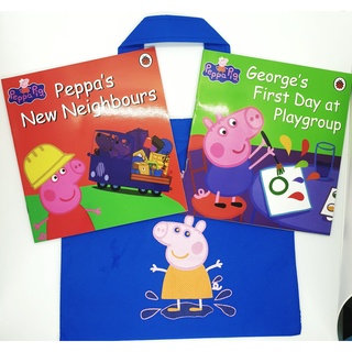 Peppa Pig bộ 10 c tặng kèm túi vải và File nghe