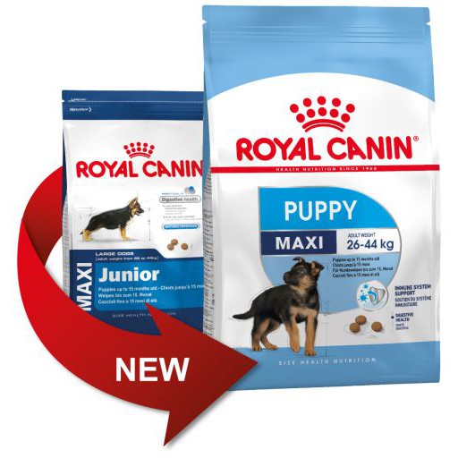 4kg Hạt Royal Canin Maxi Puppy cho các dòng chó size lớn dưới 15 tháng tuổi