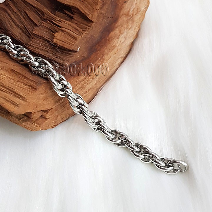 Lắc tay nam mắc xích nối xoán.