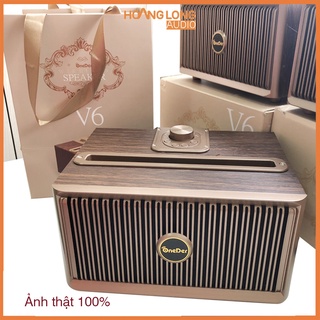 Loa bluetooth gỗ Oneder V6 âm trong vang, kết nối điện thoại máy tính