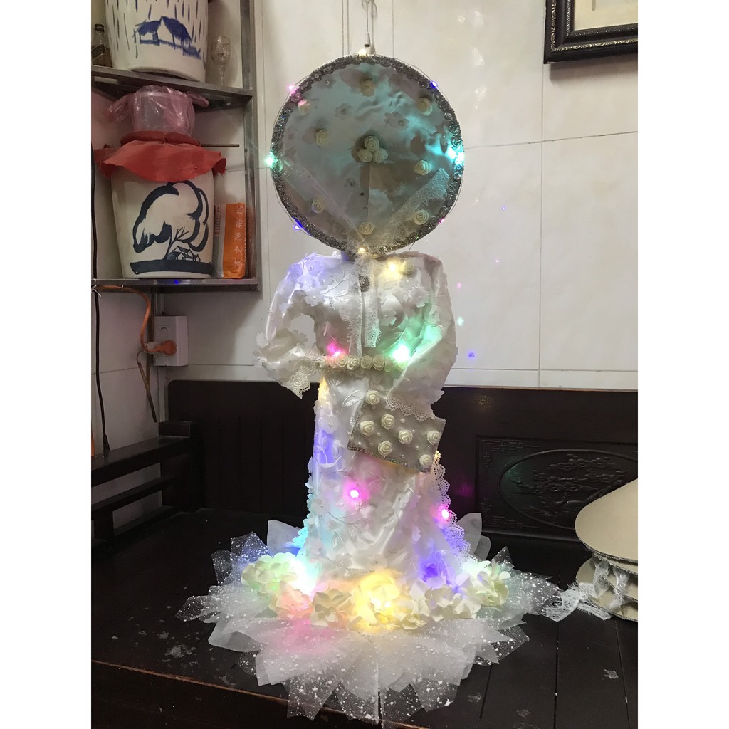 OẢN ÁO DÀI ĐỂ ĐI LỄ DÂNG CÔ SÁU CÔN ĐẢO ĐỒ CÚNG ĐỒ LỄ DU LỊCH TÂM LINH