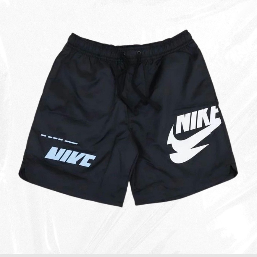 NIKE CHÍNH HÃNG - Quần ngắn thể thao nam nữ Nike Sportswear Essentials + Woven Short Authentic - Black x Blue x White