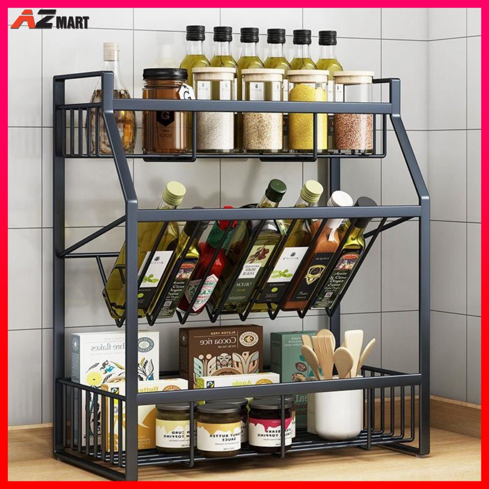 Kệ Nhà Bếp - Kệ Gia Vị - Sơn Tĩnh Điện 3 Lớp Cao Cấp Mẫu Mới 2021 | BigBuy360 - bigbuy360.vn
