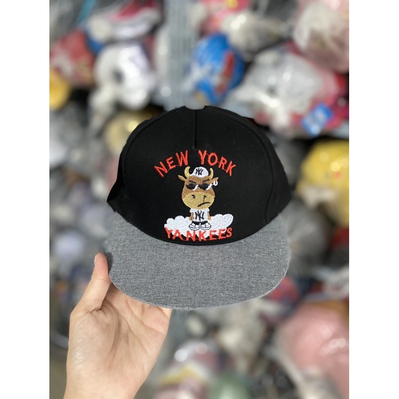 |FAMARAL1 giảm 10k cho đơn 50k|[ Bé 2-5 tuổi ] Nón snapback con trâu yankess cho trẻ em