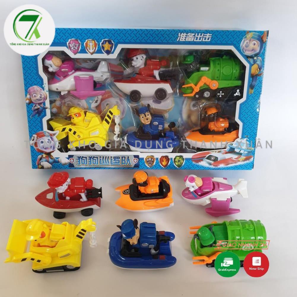 [Hàng siêu đẹp] Chó cứu hộ Paw Patrol đồ chơi cho các bé, mô hình 6 con, có thể ...