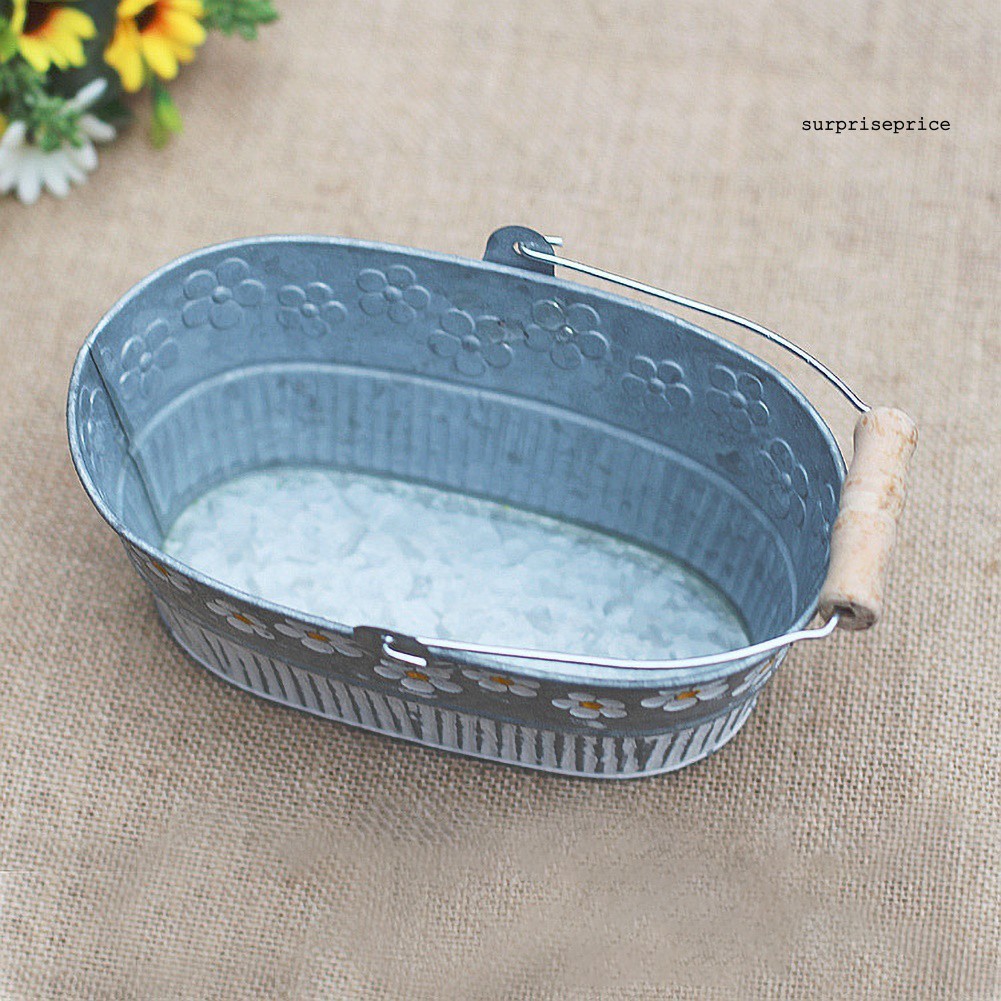 Chậu Hoa Khô Bằng Sắt Chạm Khắc Hoa Văn Tinh Tế Sang Trọng