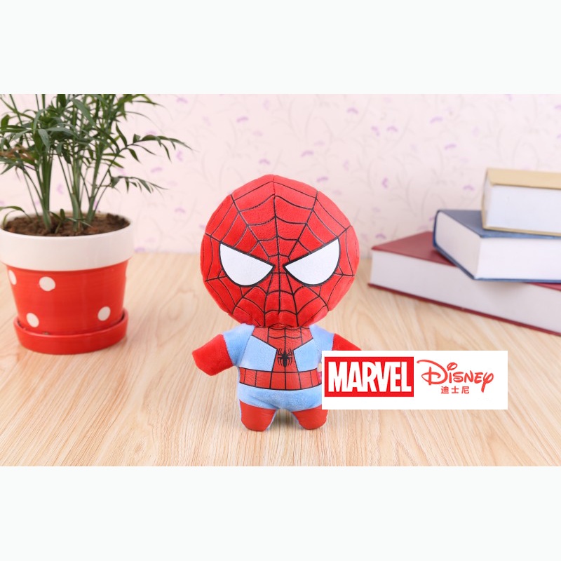 DISNEY Búp Bê Đồ Chơi Nhồi Bông Marvel Spiderman Captain America Iron Man Hulk Marvel 12CM Làm Quà Sinh Nhật Dành Cho Trẻ