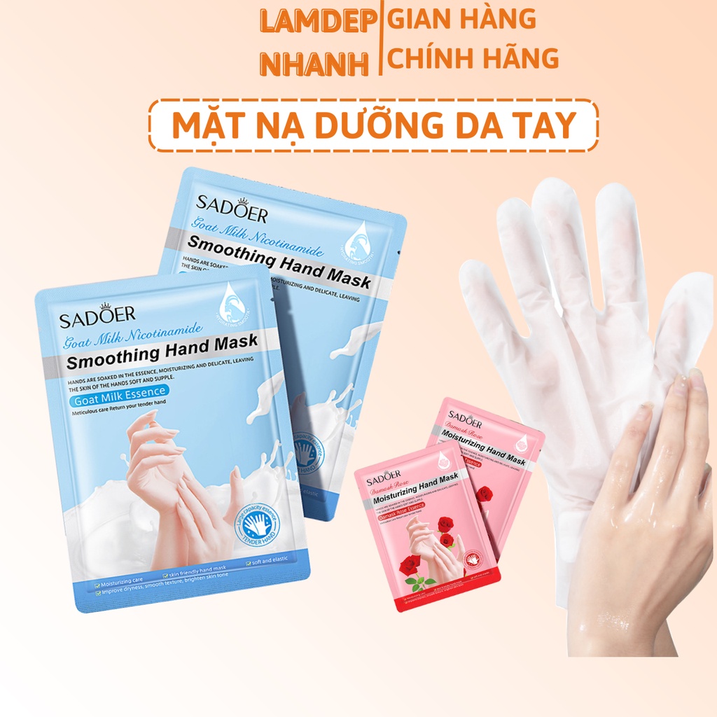 Mặt Nạ Dưỡng Da Tay Dưỡng Ẩm, Mềm Mịn và Trắng Sáng SADOER 35g - hand mask nội địa Trung