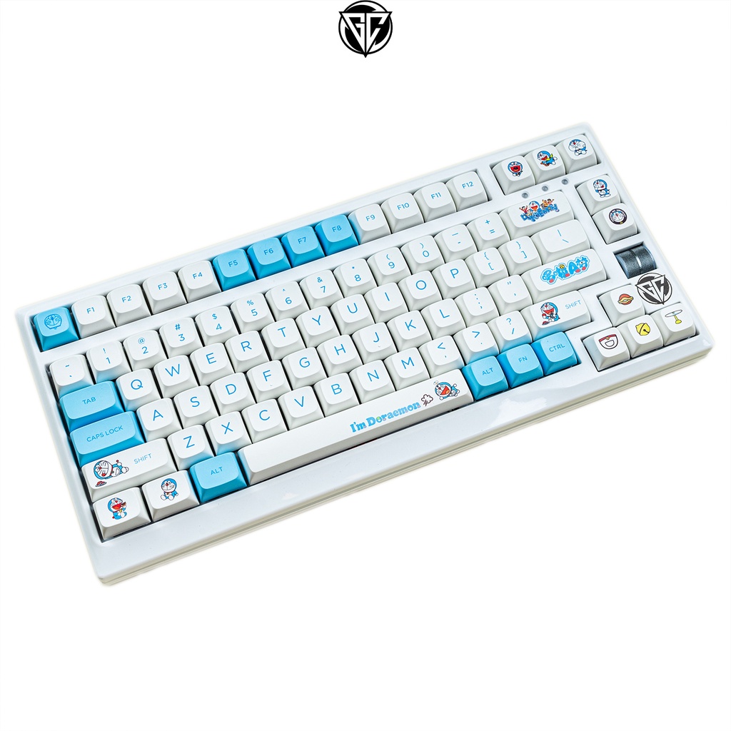 Keycap DORAEMON 125 nút bàn phím cơ Thick PBT