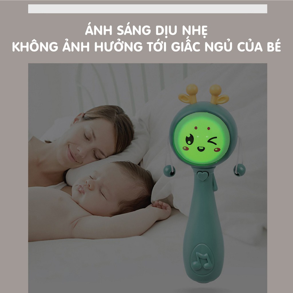 Xúc xắc 5 món có nhạc UM-1058 xanh/hồng