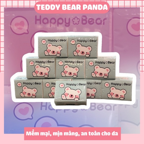 Giấy rút Trắng Happy Bear mềm mịn - Happy Bear