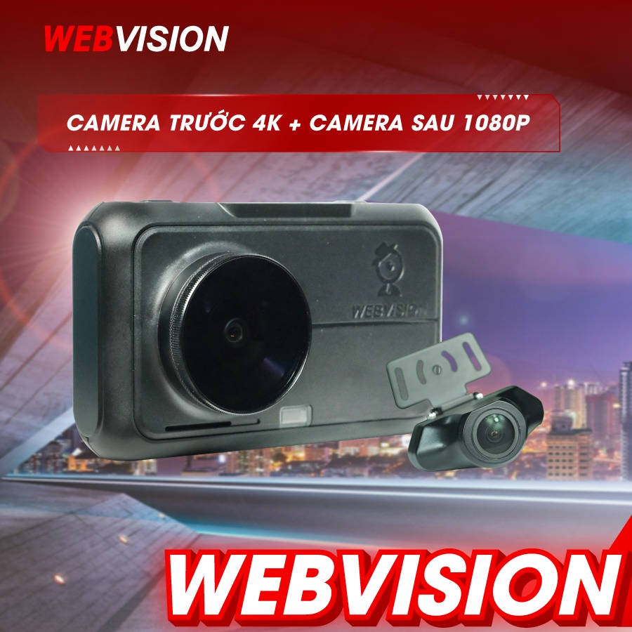 Camera Hành Trình Webvision A38 [Kèm Thẻ Nhớ 128Gb]