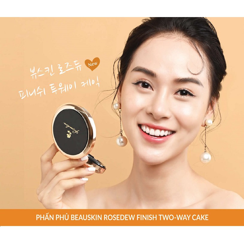 [ HÀNG CHÍNH HÃNG] Phấn Phủ Siêu Mịn Kiềm Dầu, Giữ Màu 12H  Beauskin Rosedew Two Way Cake Cao Cấp Hàn quốc (12g/ Hộp)