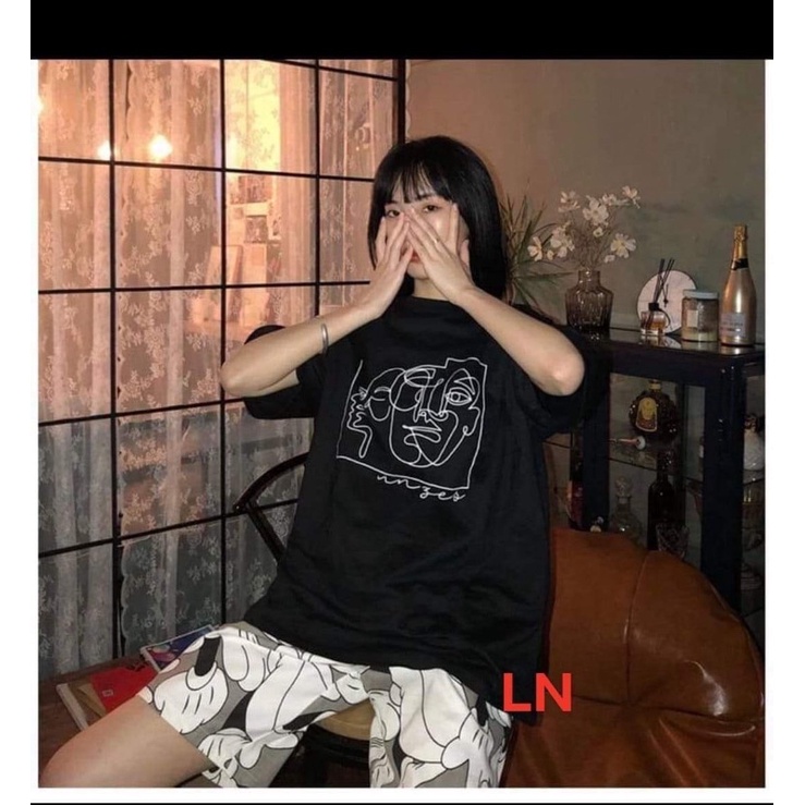 Áo phông 2 mặt người ô vuông TH6