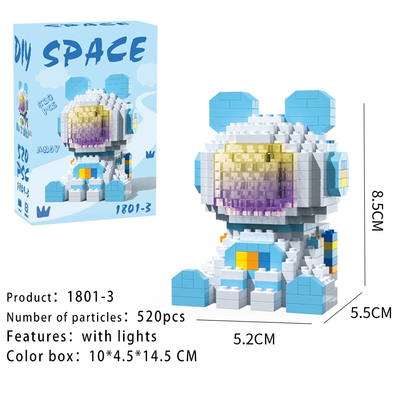 Đồ Chơi Khối Lắp Ráp Xếp Hình Andy Annie Kích Thước Nhỏ Dùng Trang Trí/Làm Quà Tặng Cho Bé