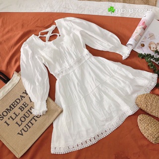 Đầm Voan Đan Dây Sau Lưng