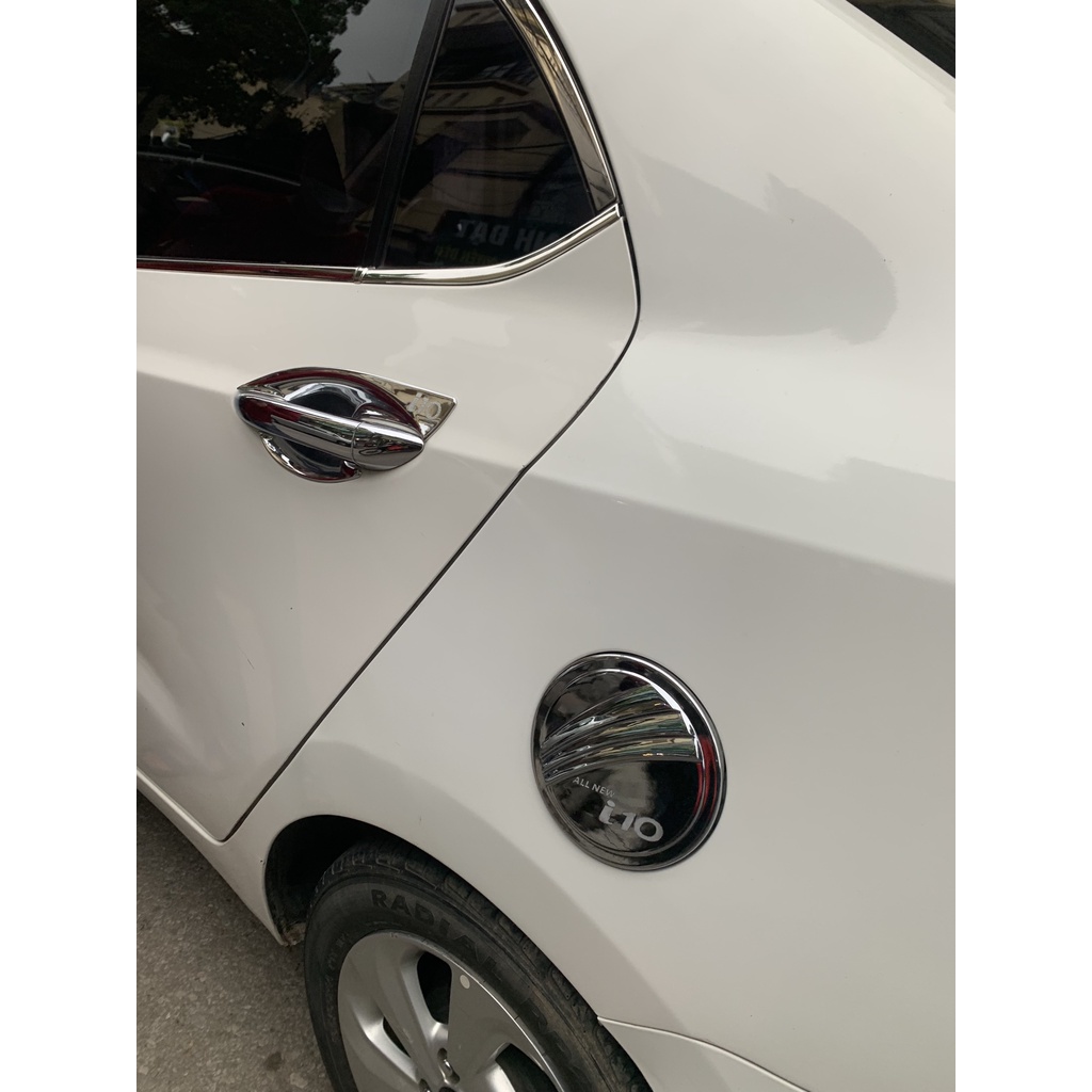 [Mã LIFEAU5SALE giảm 20k đơn 50k] Ốp Nắp Bình Xăng Xe Hyundai i10 Sedan 2014-2020 mạ crom cao cấp