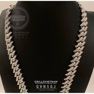 HÀNG CÓ SẴN DÂY CUBA THRON CHAIN CUSTOM CHẤT LIỆU HỢP KIM TITAN / BRASS
