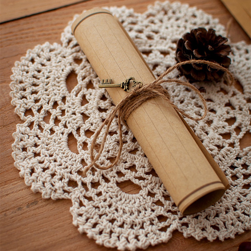 Phong Bì Thư Bằng Giấy In Chữ Love Phong Cách Vintage Châu Âu Kèm Dây Thừng