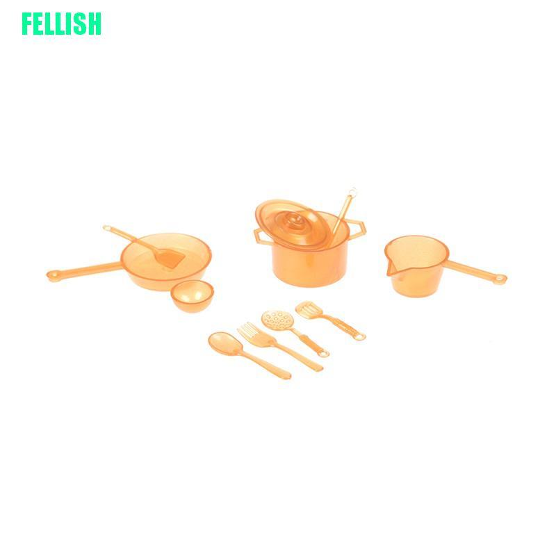 Set 10 Đồ Chơi Dụng Cụ Nhà Bếp Mini Cho Bé Chơi Đồ Hàng