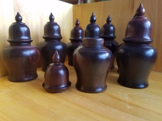 Lọ tăm gỗ trắc