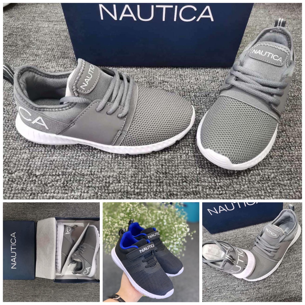 - Giày SNECKER NAUTI..CA Bé Trai 2 Mầu Đen và Ghi - Hàng Xuất Dư Size 28-32