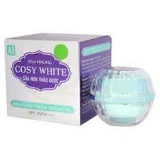 KEM NHUNG COSY WHITE SỮA NON THẢO DƯỢC KEM GIẢM MỤN-THÂM-TRẮNG DA MỜ SẸO-GIẢM NHỜN-LÀM DỊU DA 30G A5
