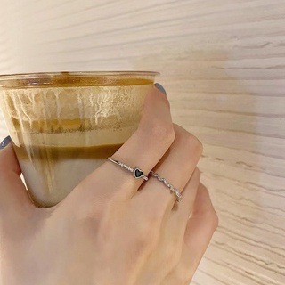 Nhẫn hở mặt hình trái tim thời trang