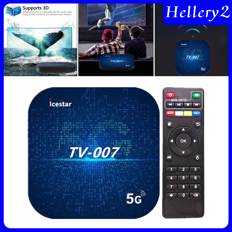 [HELLERY2] Smart Android 9.0 TV Box Android Box 5G Dual WiFi BT HDMI 2.0 Remote Control