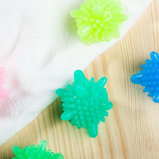 Bóng giặt quần áo cầu gai viên, banh bóng gai mini máy giặt đồ thay thế nước giặt, xả, tẩy siêu sạch chống nhăn quần áo
