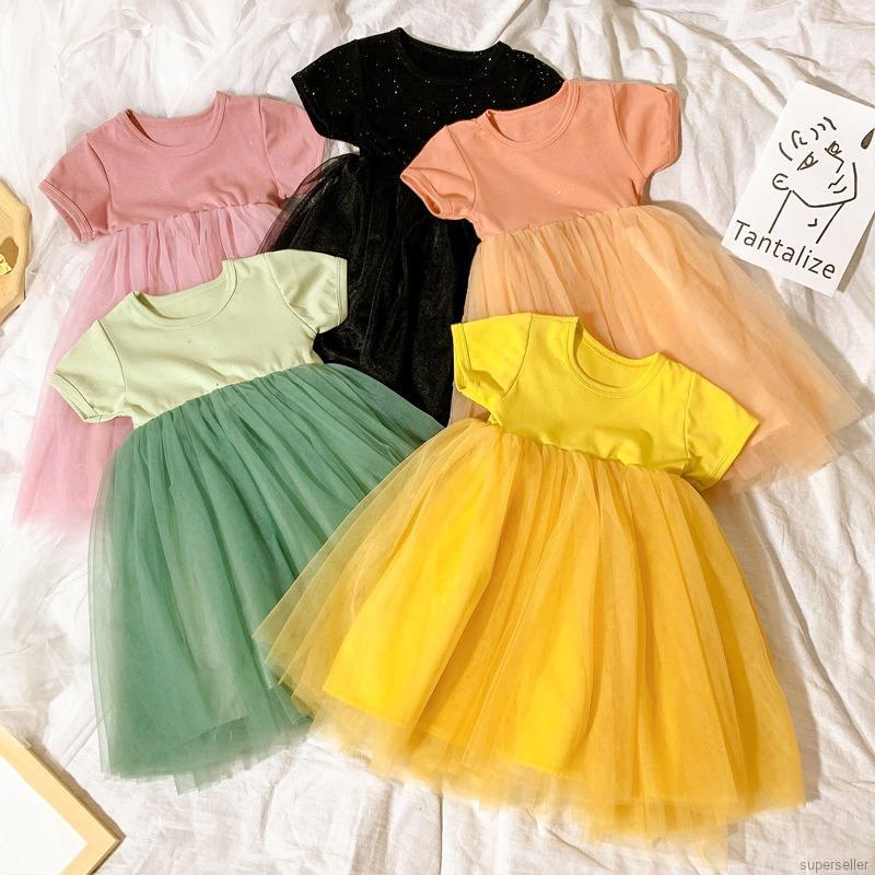 Đầm Mùa Hè Xinh Xắn Dành Cho Bé Gái 1-5 Tuổi