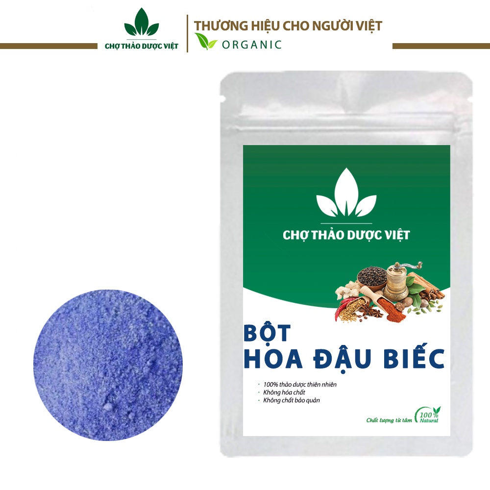 Bột hoa đậu biếc 1kg (Mask dẻo, mặt nạ dưỡng da tự nhiên) - Chợ Thảo Dược Việt