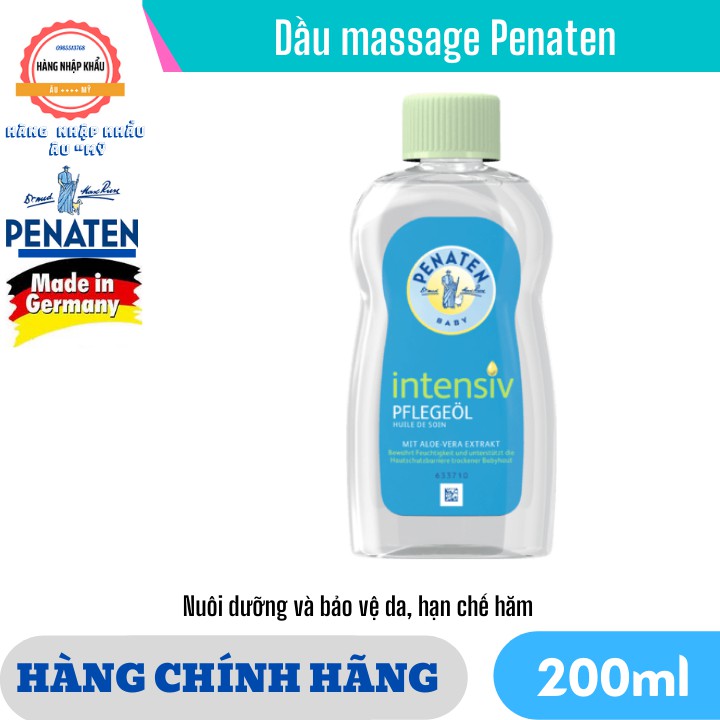 [Chai Xanh] Dầu massage Penaten cho bé 200ml(Da thường)