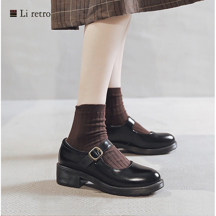 Giày da nữ vintage, Giày nữ da bò thật MZDL shoes - Mary Jane shoes | BigBuy360 - bigbuy360.vn